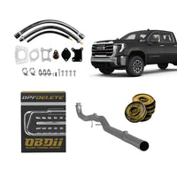 Best L5P delete kit with downpipe-back exhaust, block-off plates, hoses, gaskets, OBD2 tuner and L5P E41 ECU unlock kit.