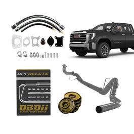 GM Duramax L5P - All-In-One DPF/DEF/EGR Delete Kit (2017-2025) - 2024-2025 / 5 inch Downpipe-Back Exhaust